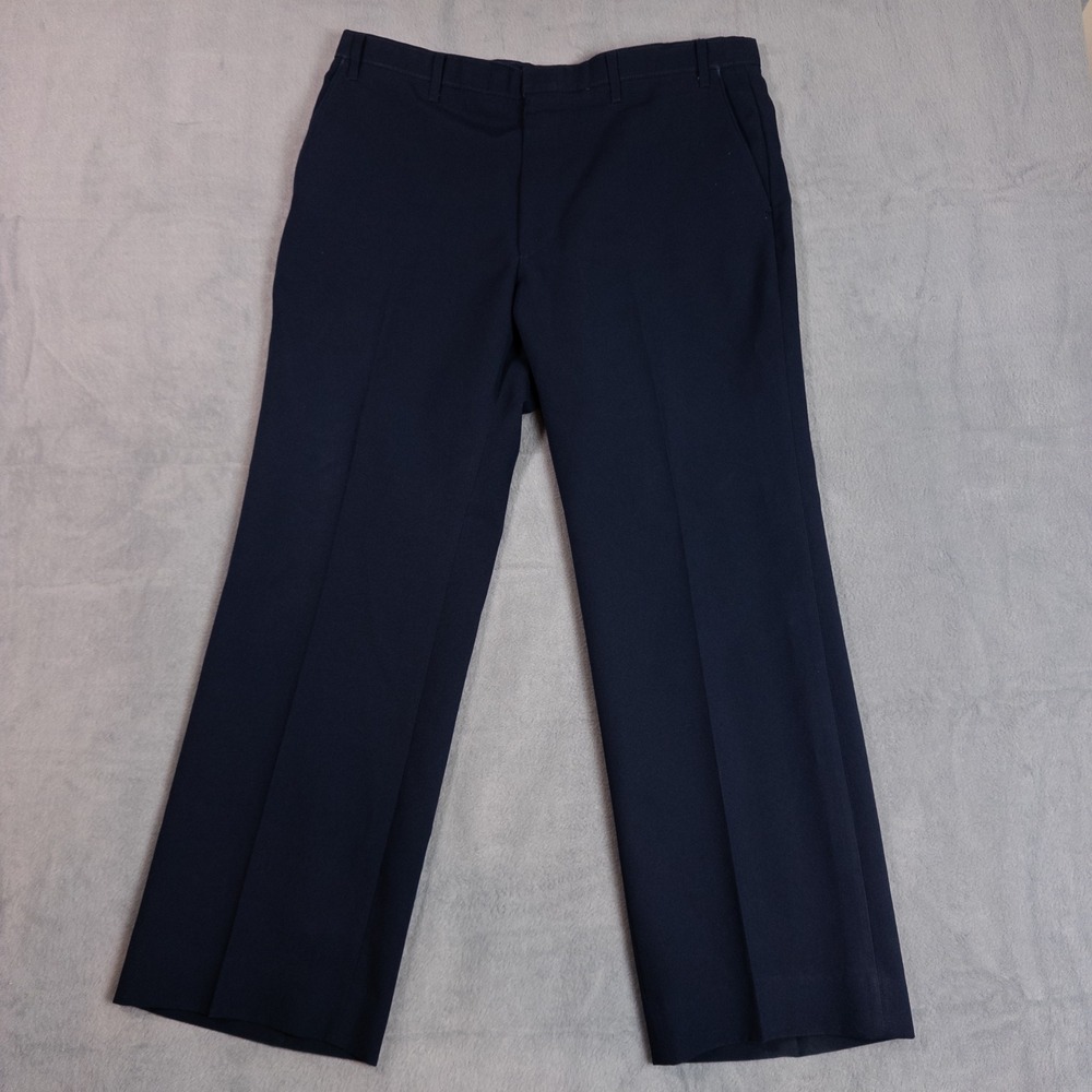 Levi's Action Slacks Mens 38x28 Navy Blue Vintage Sta-Prest Trousers